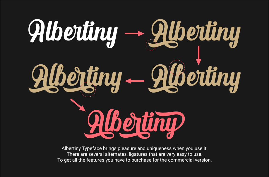 Albertiny Demo font